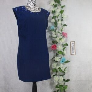 PARAELLA Blue Sleeveless Tunic Top Size Large